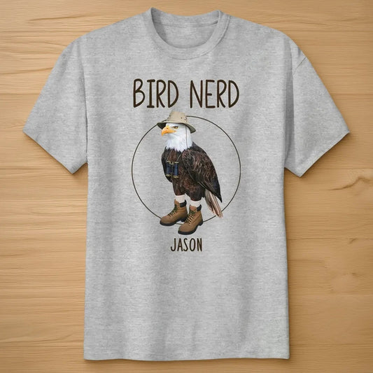 Personalized Bird Nerd T-Shirt for Birdwatchers - Fun Gift Cloth MagicInPrints