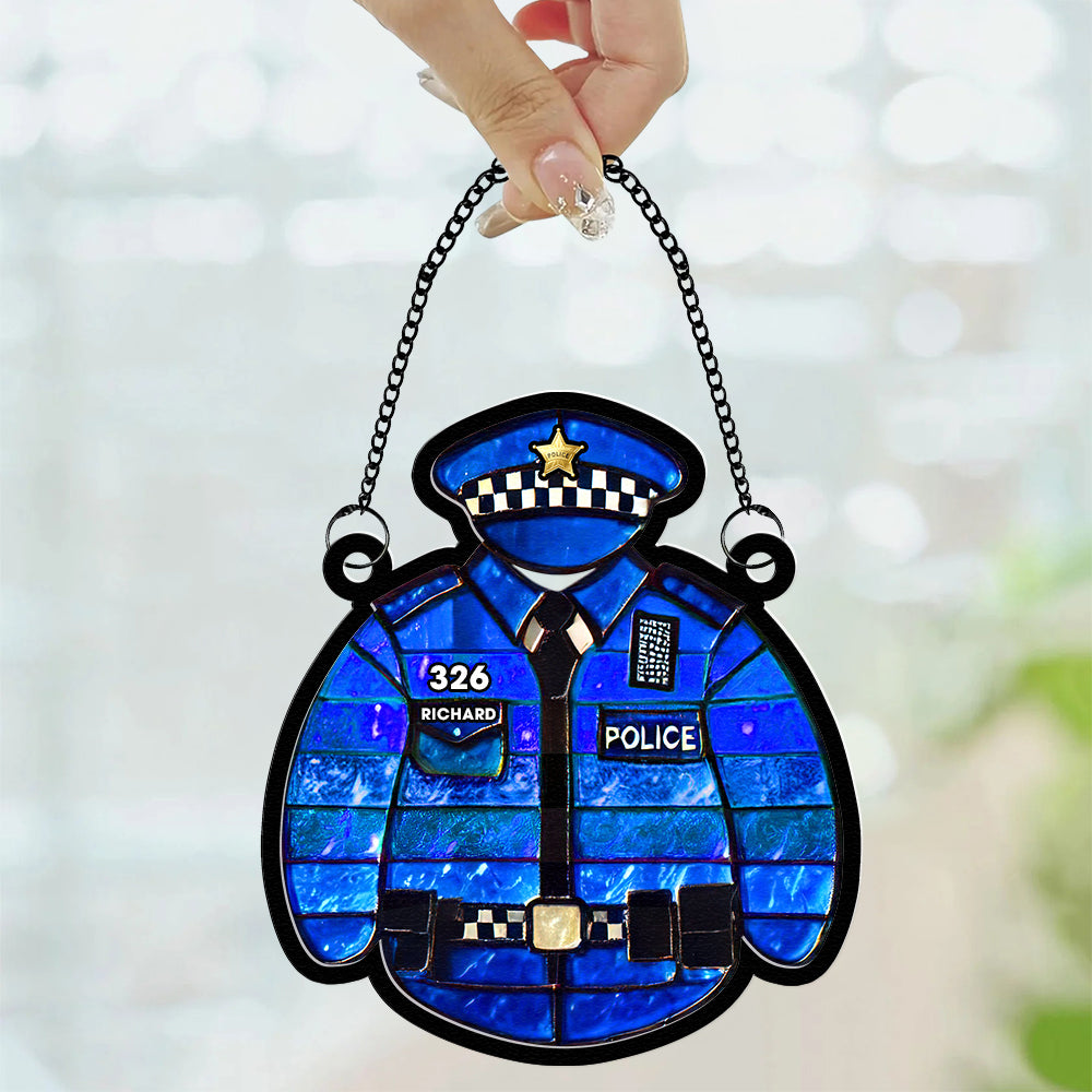 Personalized Jesus Keychain - I Trust In You Suncatcher PopCulturePrints