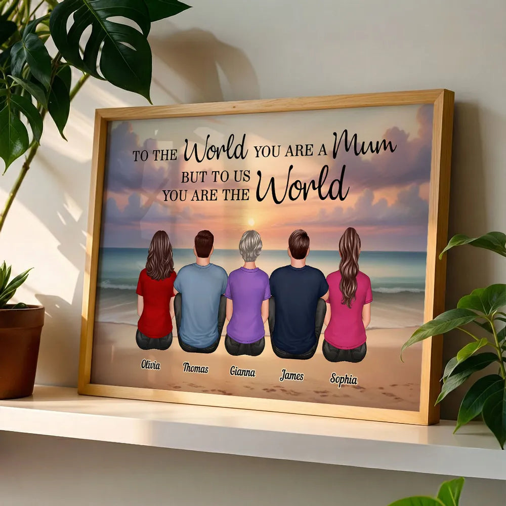 Personalized Family Canvas Print for Mom - Sentimental Gift for Mother's Day Poster or Canvas MagicInPrints