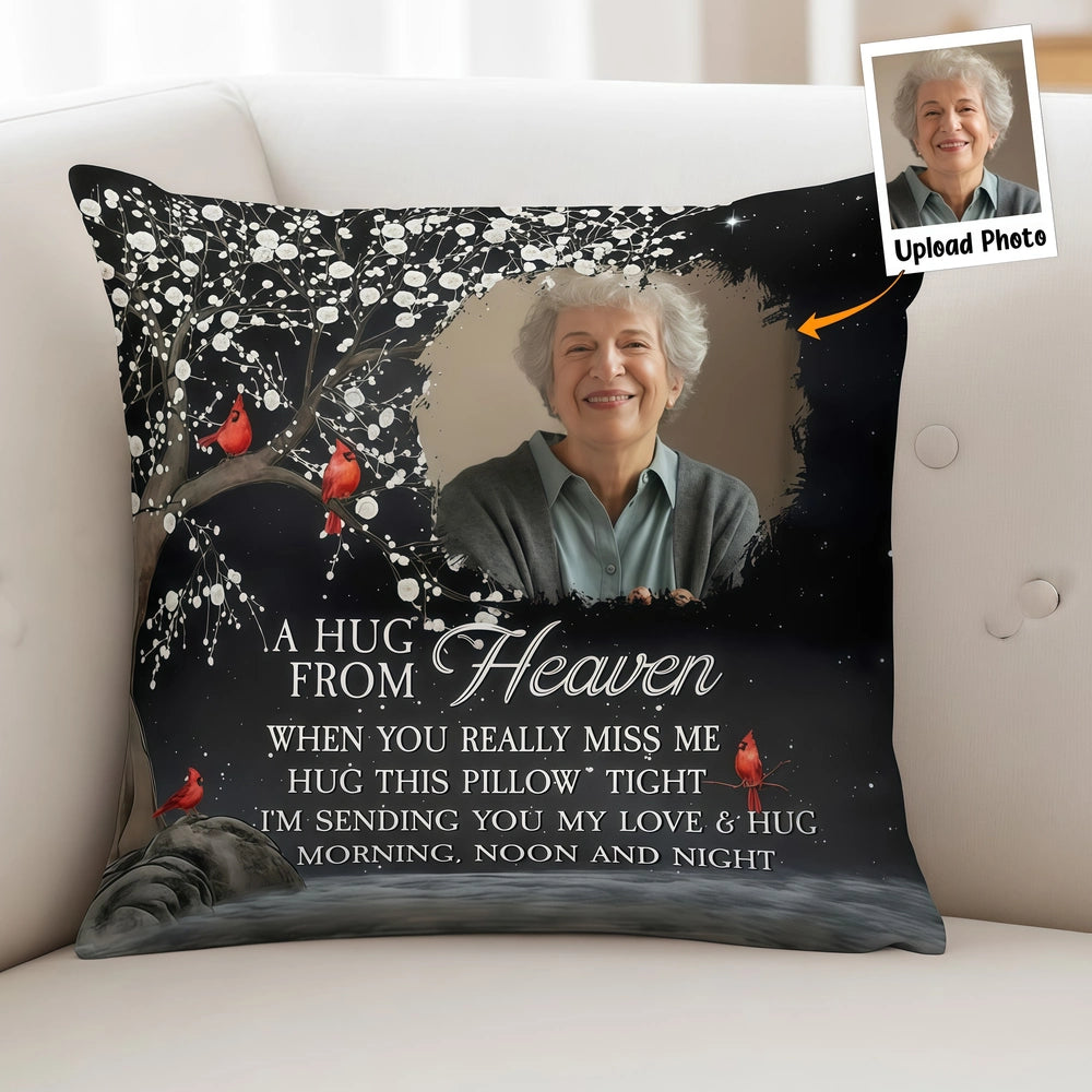Custom Photo Memorial Pillow for Loved Ones - Sentimental Keepsake Gift Pillow or Blanket MagicInPrints
