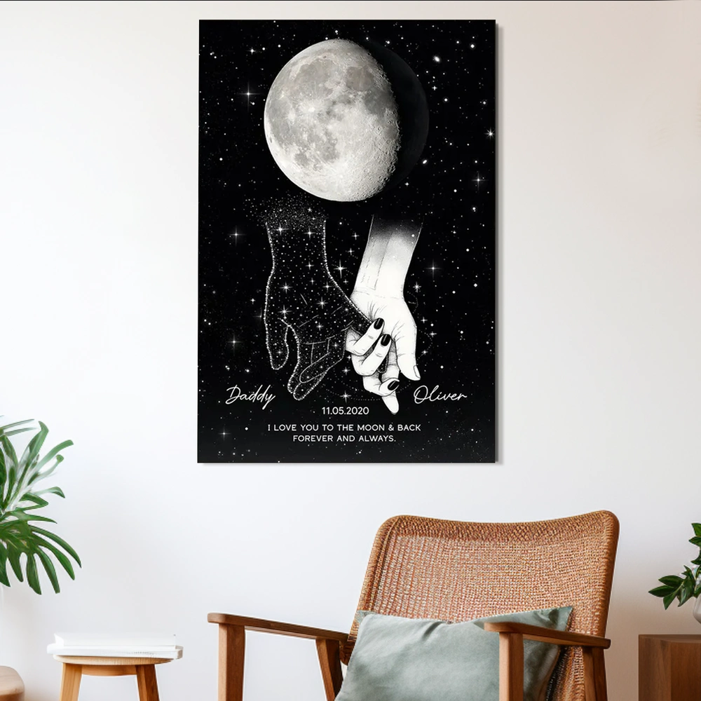 Personalized Star Map Canvas Art for Couples - Romantic Gift Poster or Canvas MagicInPrints