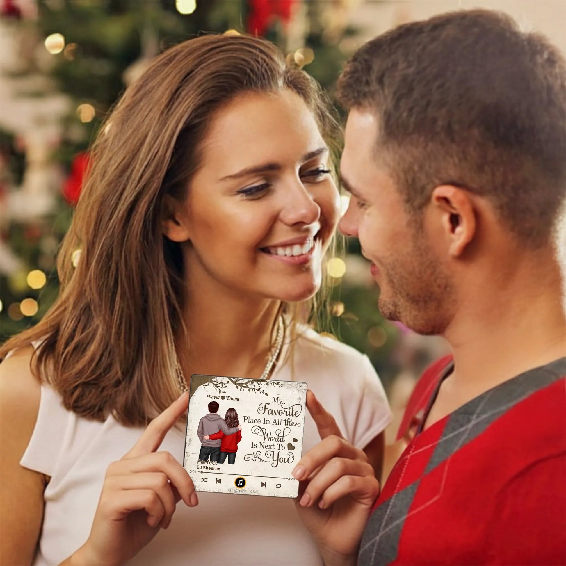 Personalized Music Plaque for Couples - Romantic Gift for Christmas Fridge Magnet MagicInPrints