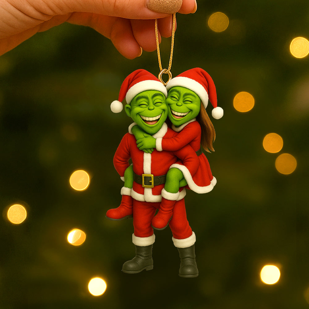 Funny Custom Photo Gifts For Family Christmas Acrylic Ornament Ornament MagicInPrints