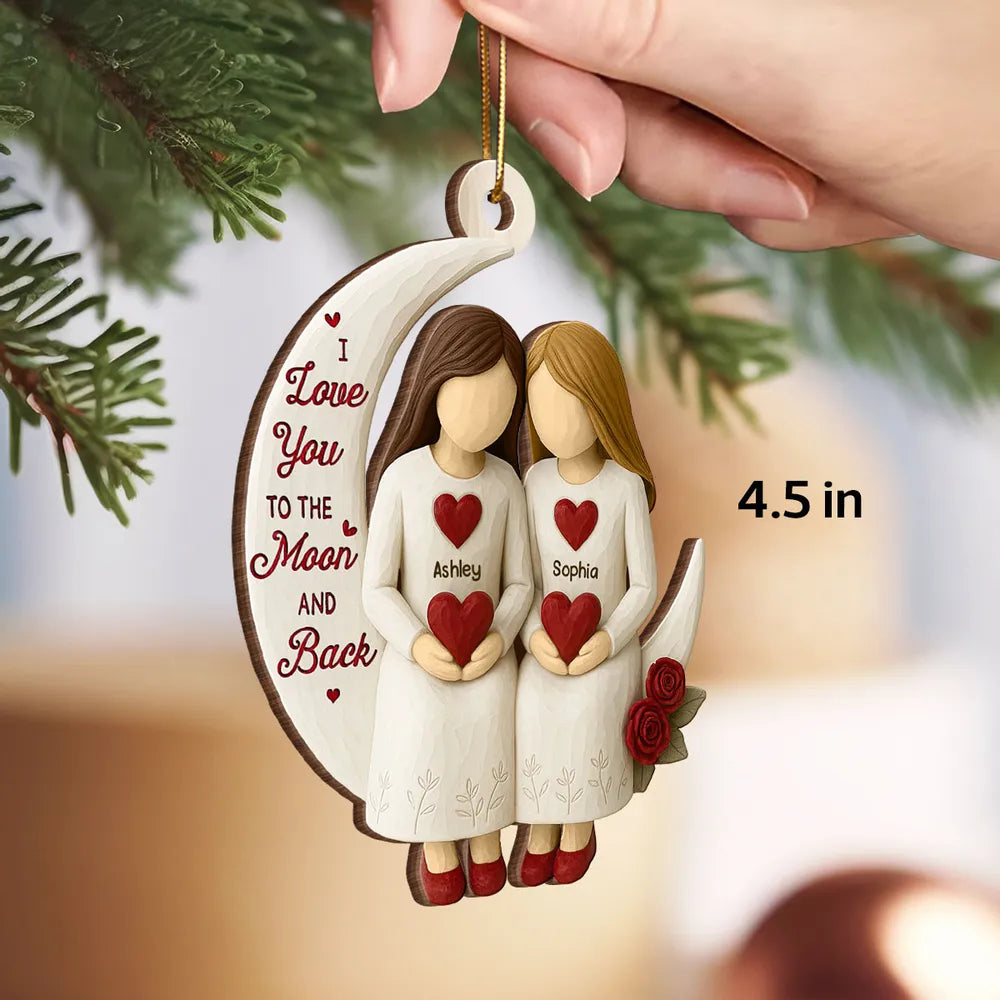 Personalized Sister Ornament for Best Friends - Heartfelt Christmas Gift Ornament MagicInPrints