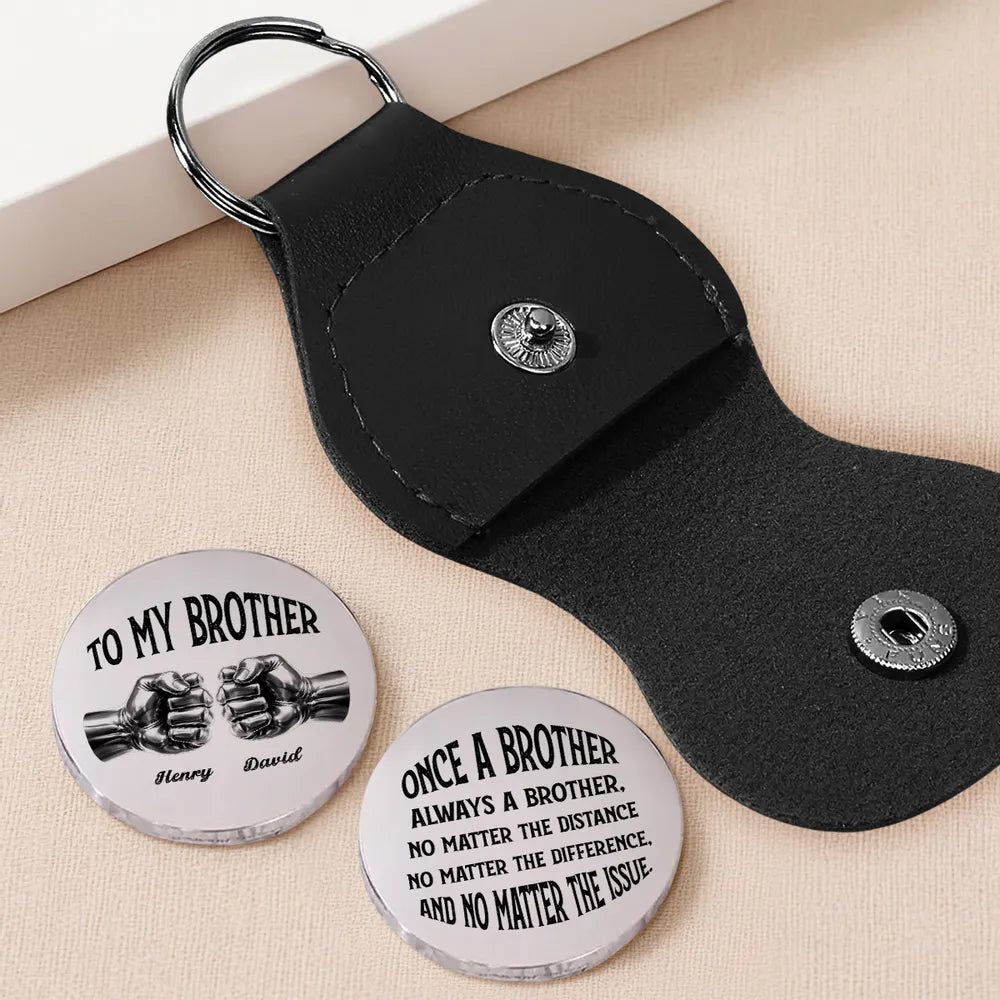 Personalized Brother Keychain Gift - Sentimental Keepsake for Brothers Keychain MagicInPrints