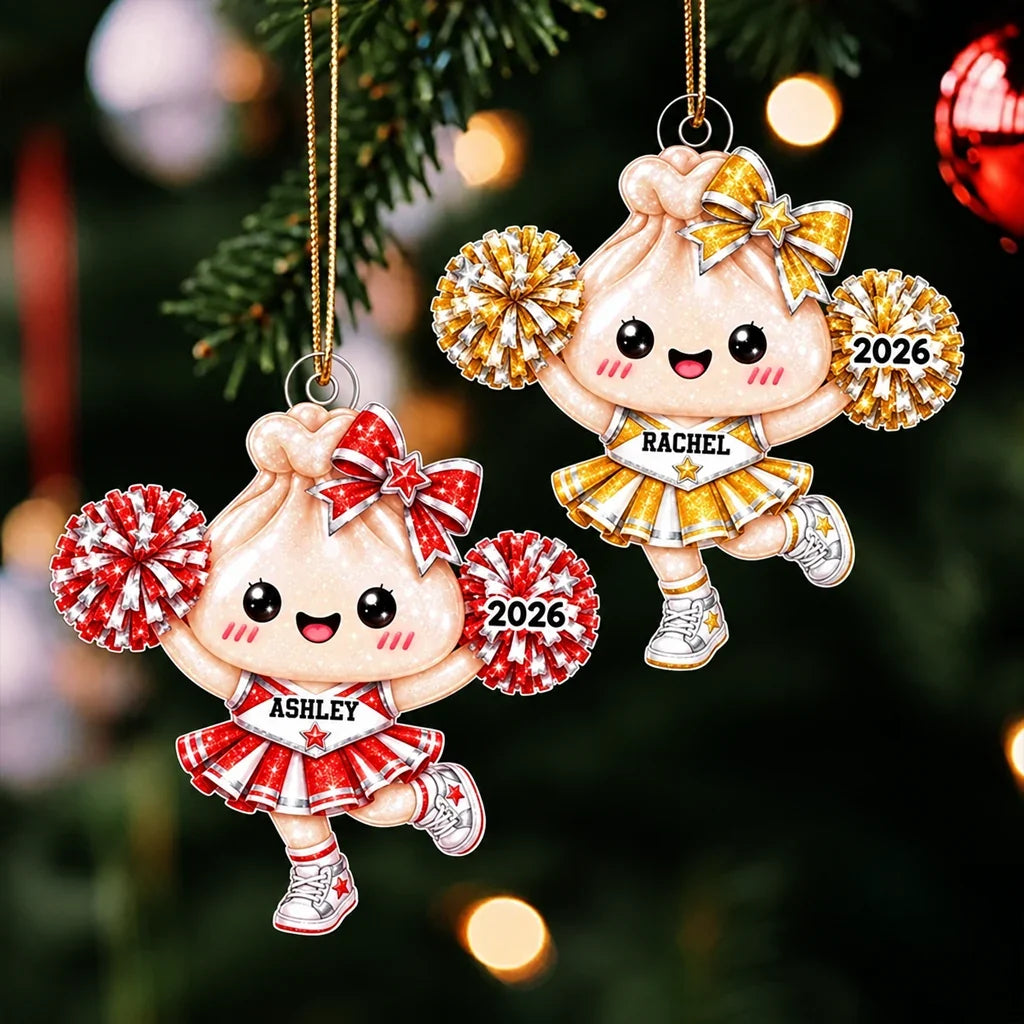 Personalized Cheerleader Acrylic Ornament Custom Gift for Daughter