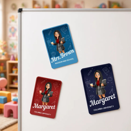 Personalized Teacher Acrylic Magnet Classroom Decor Gift