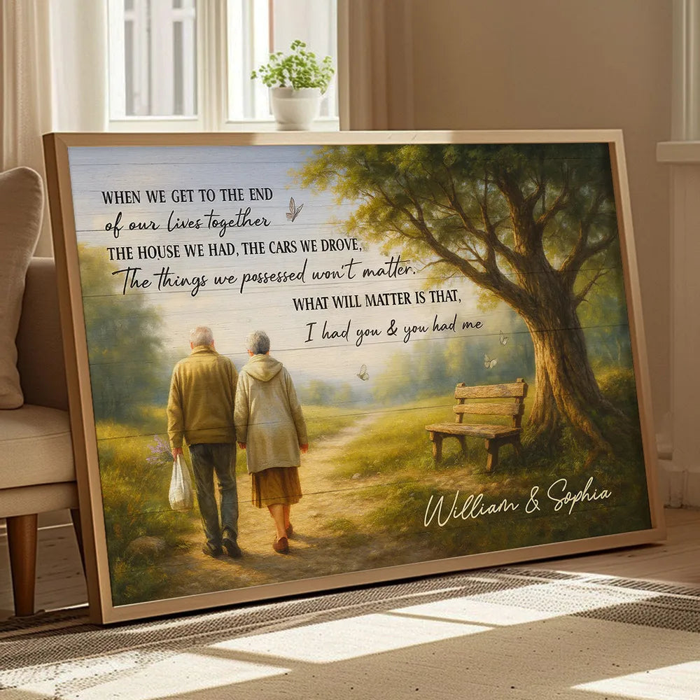 Personalized Couple Canvas Art for Seniors - Sentimental Home Decor Gift Poster or Canvas MagicInPrints