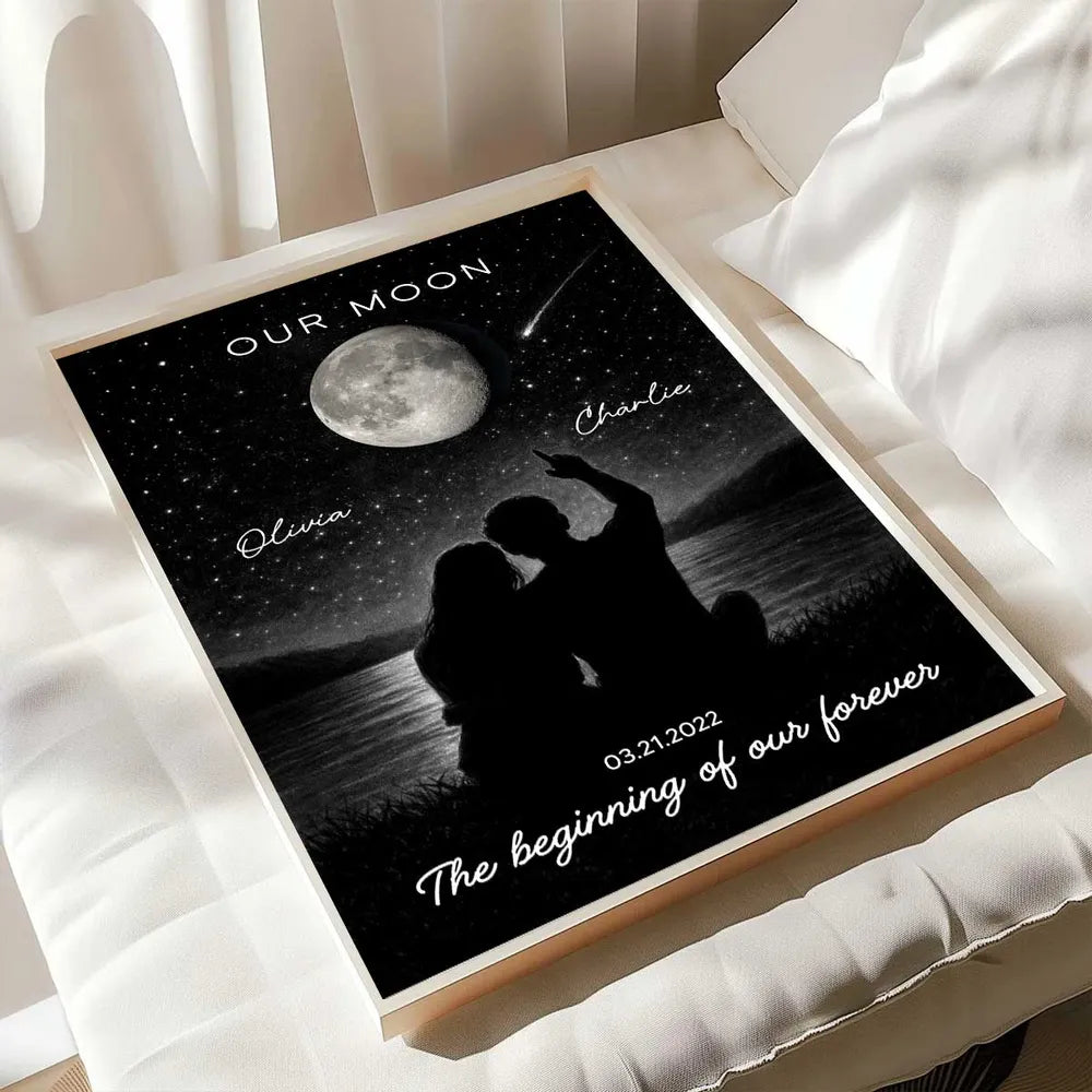 Personalized Romantic Star Map Print for Couples - Anniversary Gift Poster or Canvas MagicInPrints