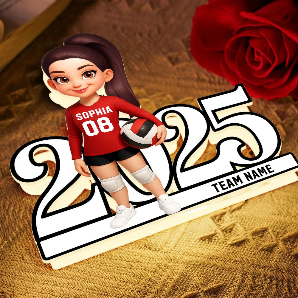 Custom Volleyball Player Figurine 2025 for Teens - Personalized Gift Plaque MagicInPrints