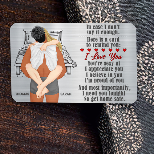Personalized Wallet Card for Couples - Be Safe, I Need You Wallet Card PopCulturePrints