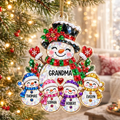 Personalized Acrylic Ornament Heartwarming Gift for Grandma