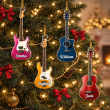 Load image into Gallery viewer, Personalized Guitar Acrylic Ornament Custom Gift for Music Lovers
