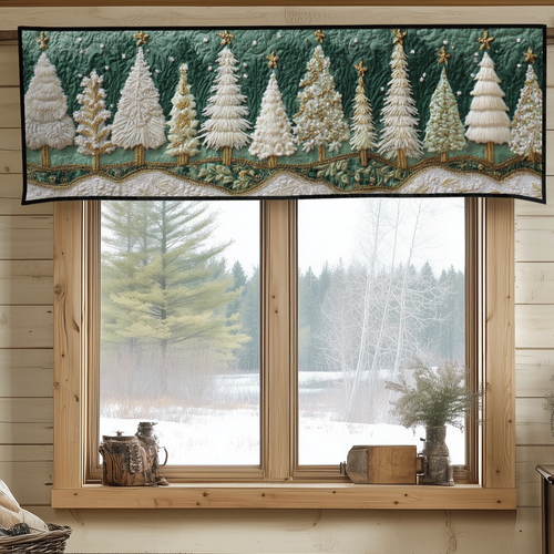 Bring Home the Magic of Nature – Personalized Quilted Valance – Gift for Nature Lovers Quilted Valance MagicInPrints