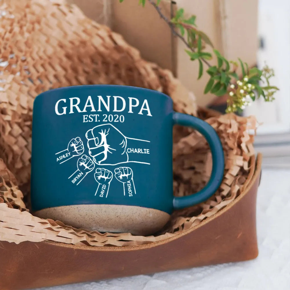Personalized Grandpa Mug for Family - Custom Names Gift for Father's Day Cup MagicInPrints