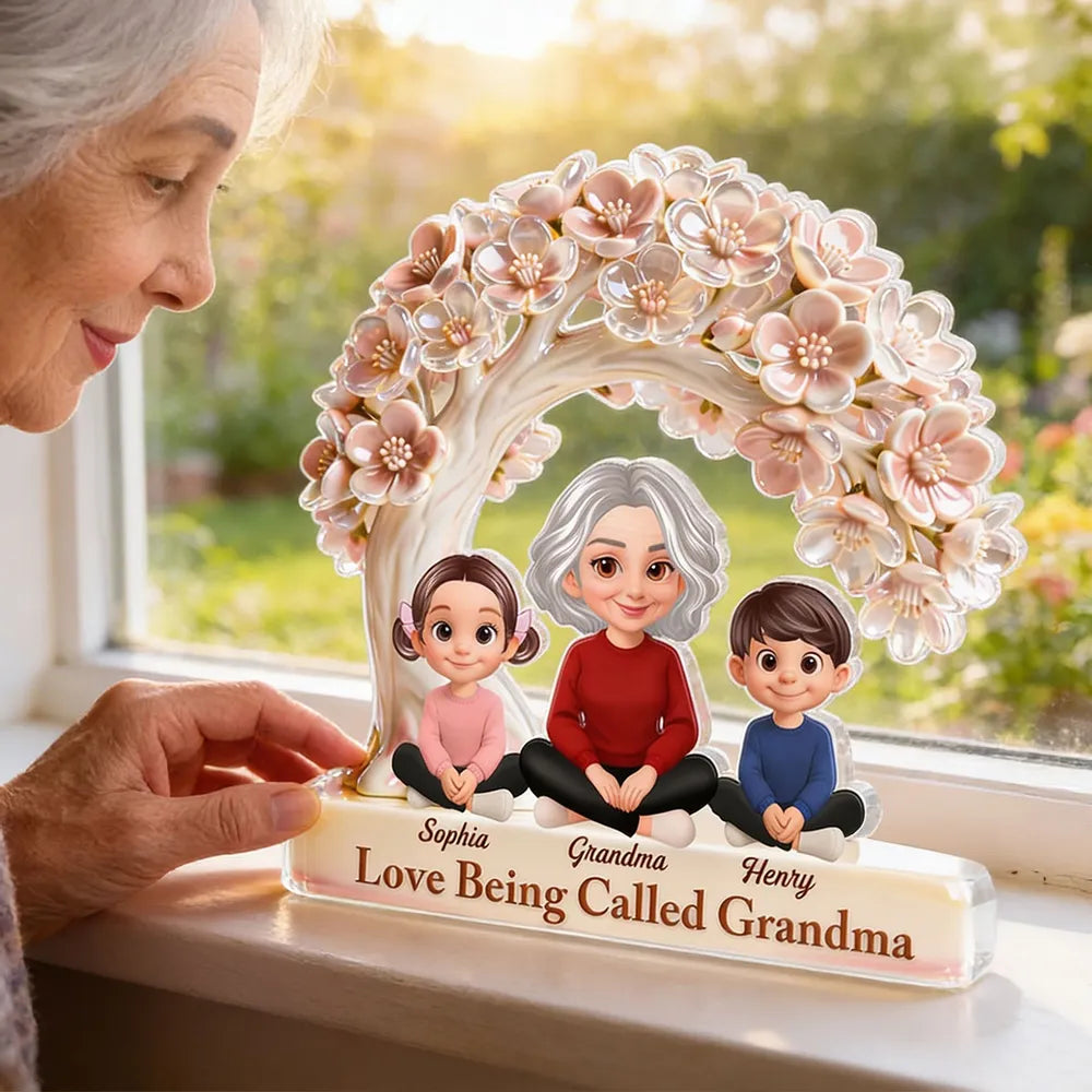 Personalized Family Tree Sculpture for Grandma - Sentimental Gift for Mother's Day Plaque MagicInPrints