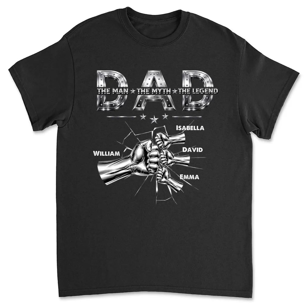 Personalized Dad T-Shirt for Fathers - The Man Myth Legend Design Cloth MagicInPrints
