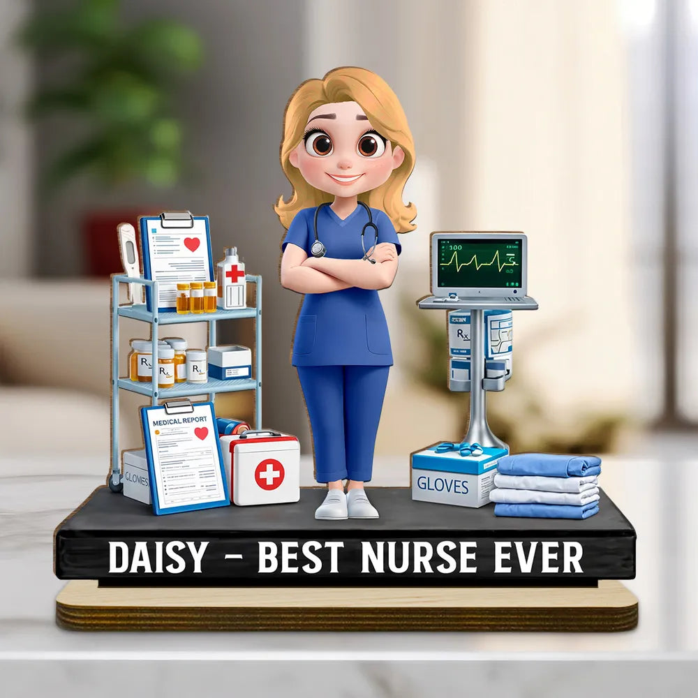 Custom Nurse Figurine for Healthcare Professionals - Appreciation Gift Plaque MagicInPrints