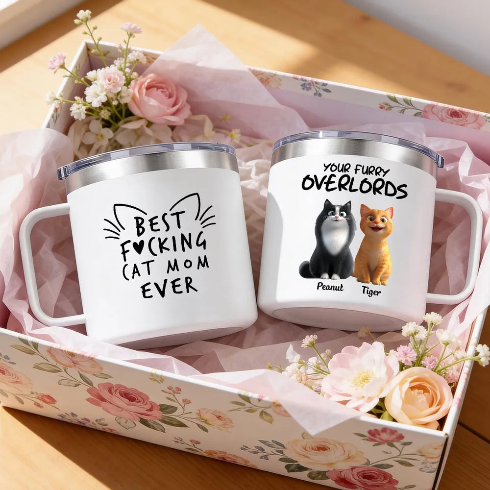 Personalized Cat Mom Tumbler for Cat Lovers - Funny Gift Cup MagicInPrints