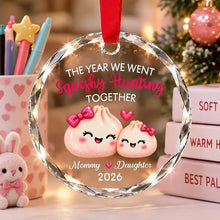 Load image into Gallery viewer, Personalized Crystal Ornament Cute Mommy Daughter Gift for Christmas
