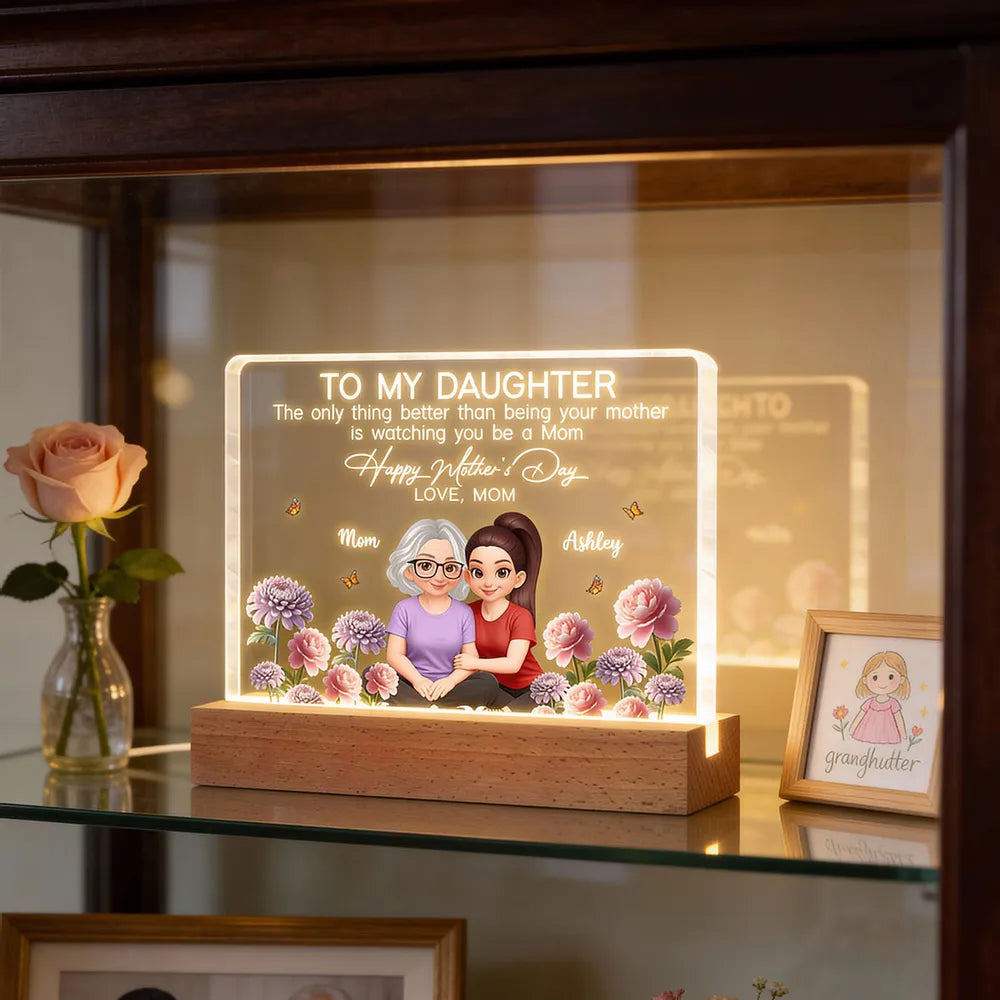 Personalized Acrylic Plaque for Daughter - Heartfelt Mother's Day Gift Plaque MagicInPrints