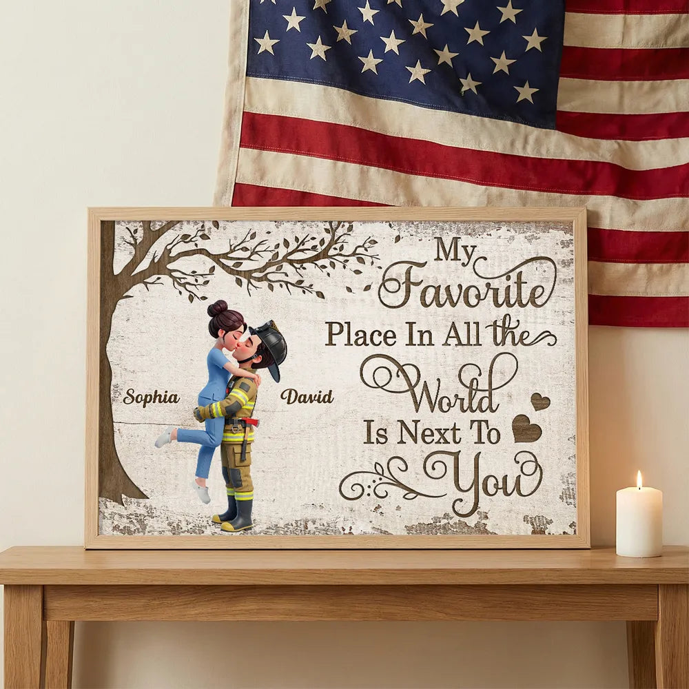 Personalized Romantic Couple Wall Art for Home Decor - Sentimental Gift for Loved Ones Poster or Canvas MagicInPrints