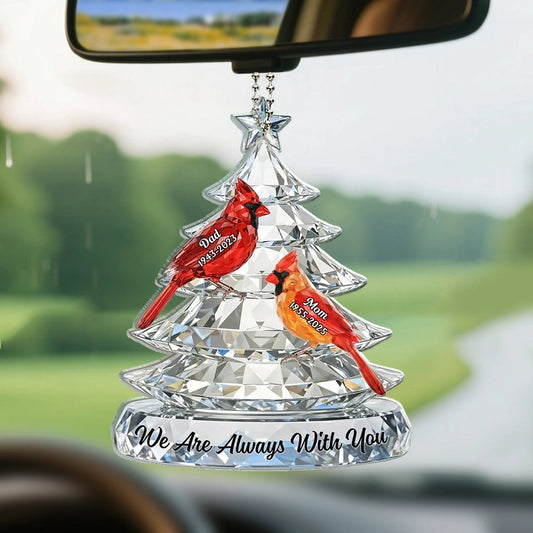 Personalized Memorial Rearview Mirror Ornament for Family - Sentimental Keepsake Car Hanger MagicInPrints
