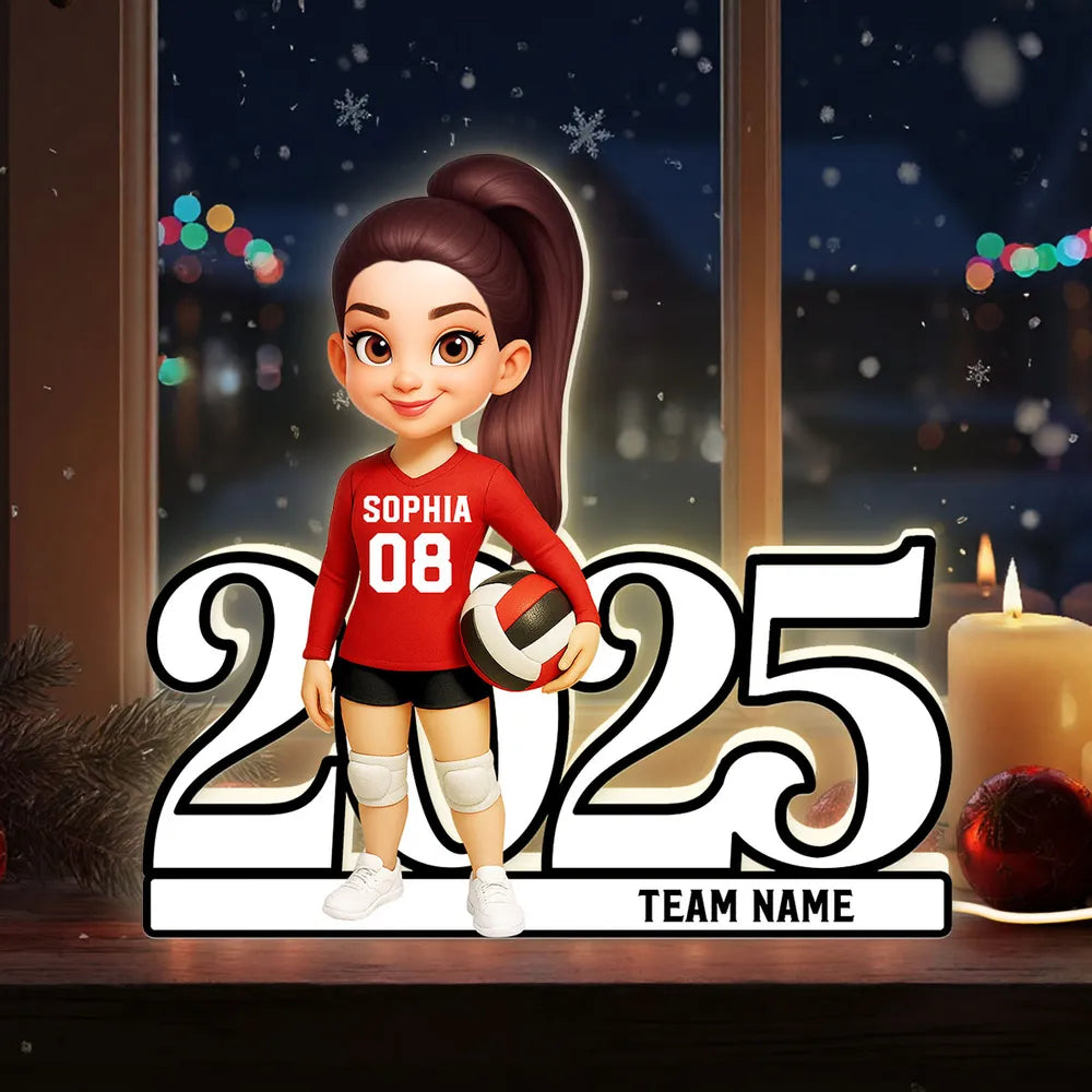 Custom Volleyball Player Figurine 2025 for Teens - Personalized Gift Plaque MagicInPrints