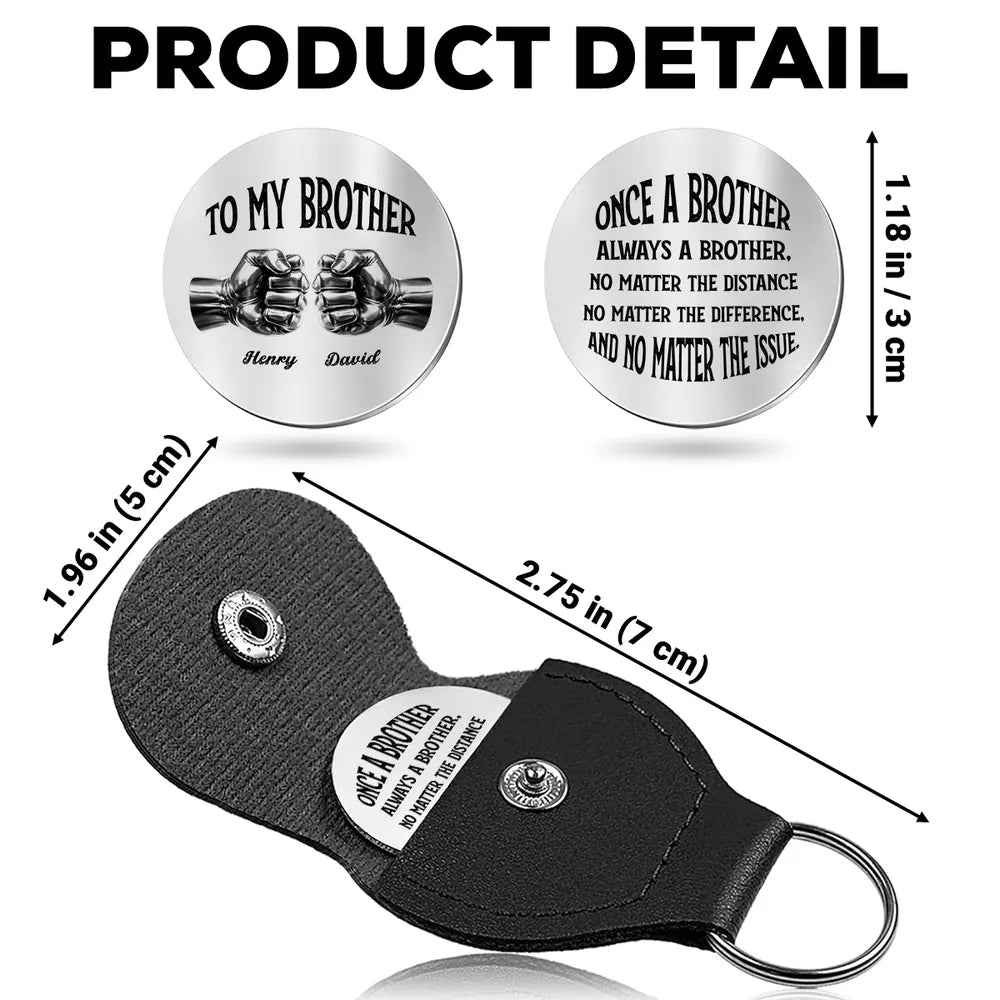 Personalized Brother Keychain Gift - Sentimental Keepsake for Brothers Keychain MagicInPrints