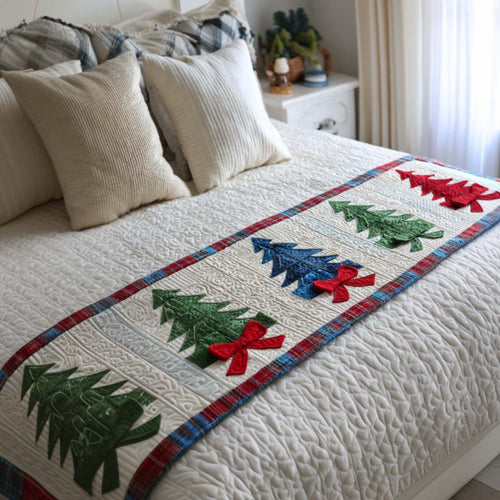 Wrap Yourself in Warmth – Personalized Quilted Bed Runner – Gift for Family and Friends Quilted Bed Runner MagicInPrints