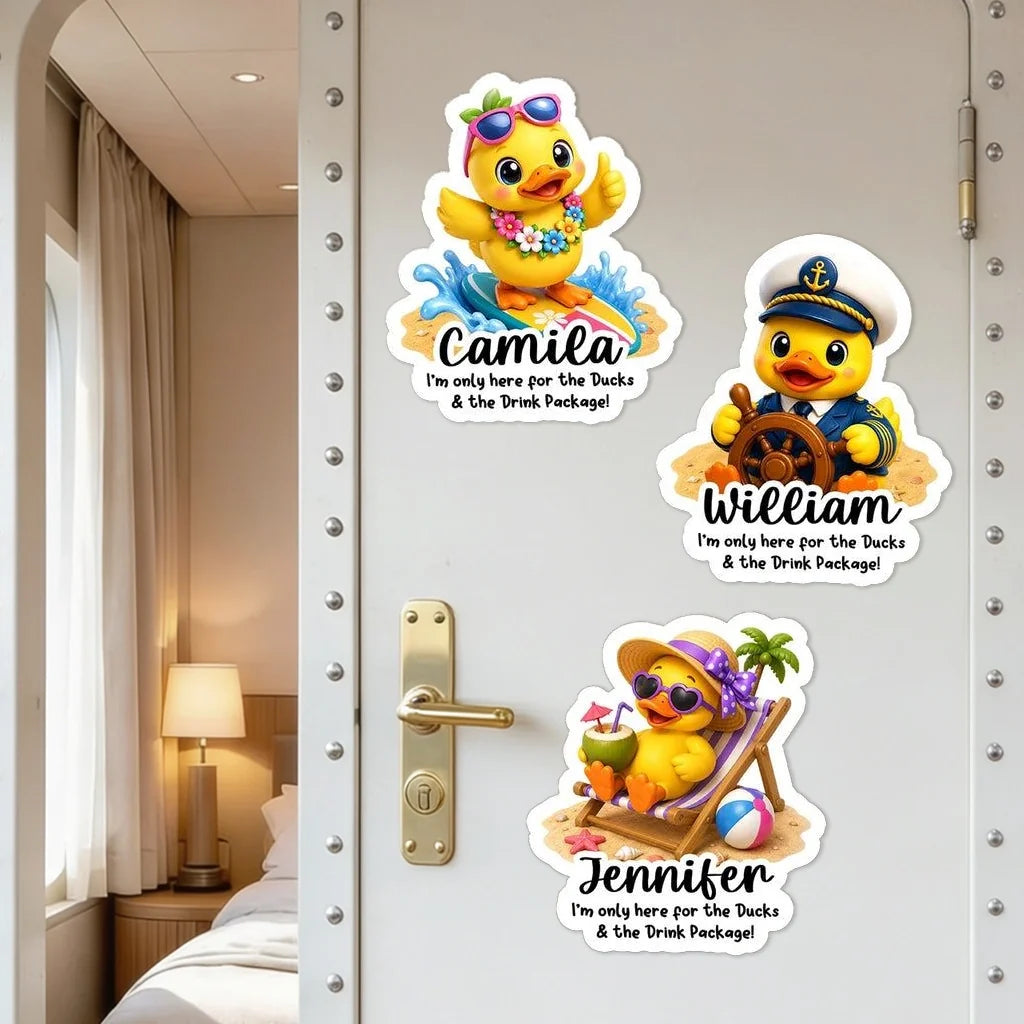 Personalized Acrylic Magnet Custom Duck Humor Gift for Cruisers