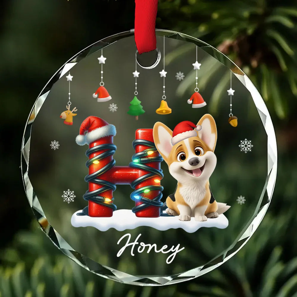 Personalized Dog Christmas Ornament for Pet Lovers - Holiday Decor Gift Ornament MagicInPrints