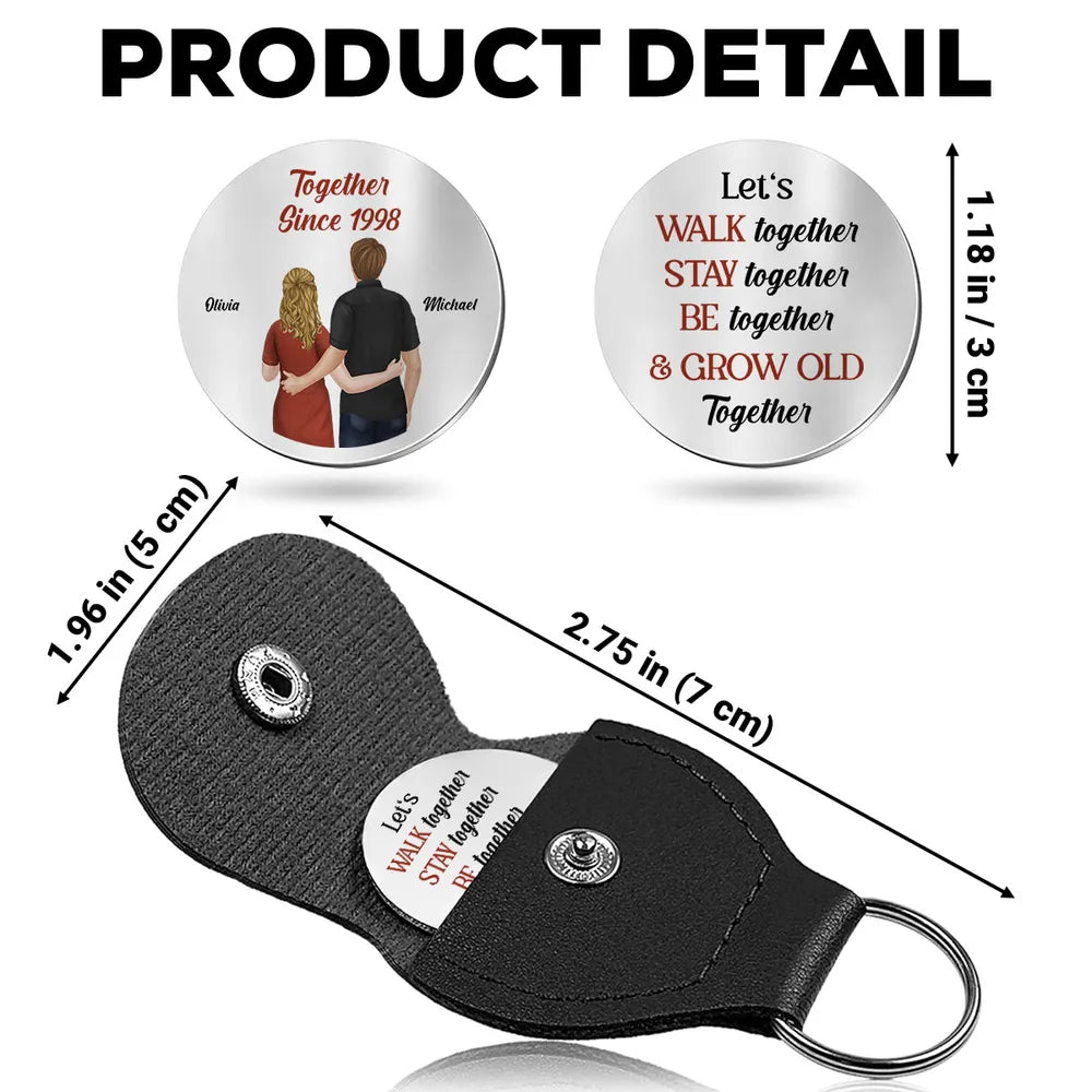 Personalized Couples Keychain with Custom Names - Anniversary Gift Keychain MagicInPrints