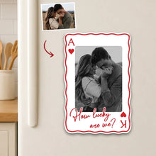 Load image into Gallery viewer, Personalized Acrylic Magnet Romantic Embrace Gift for Couple
