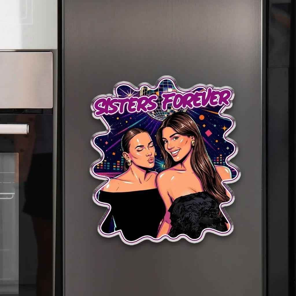 Personalized Acrylic Magnet Best Friend Custom Cartoon Gift
