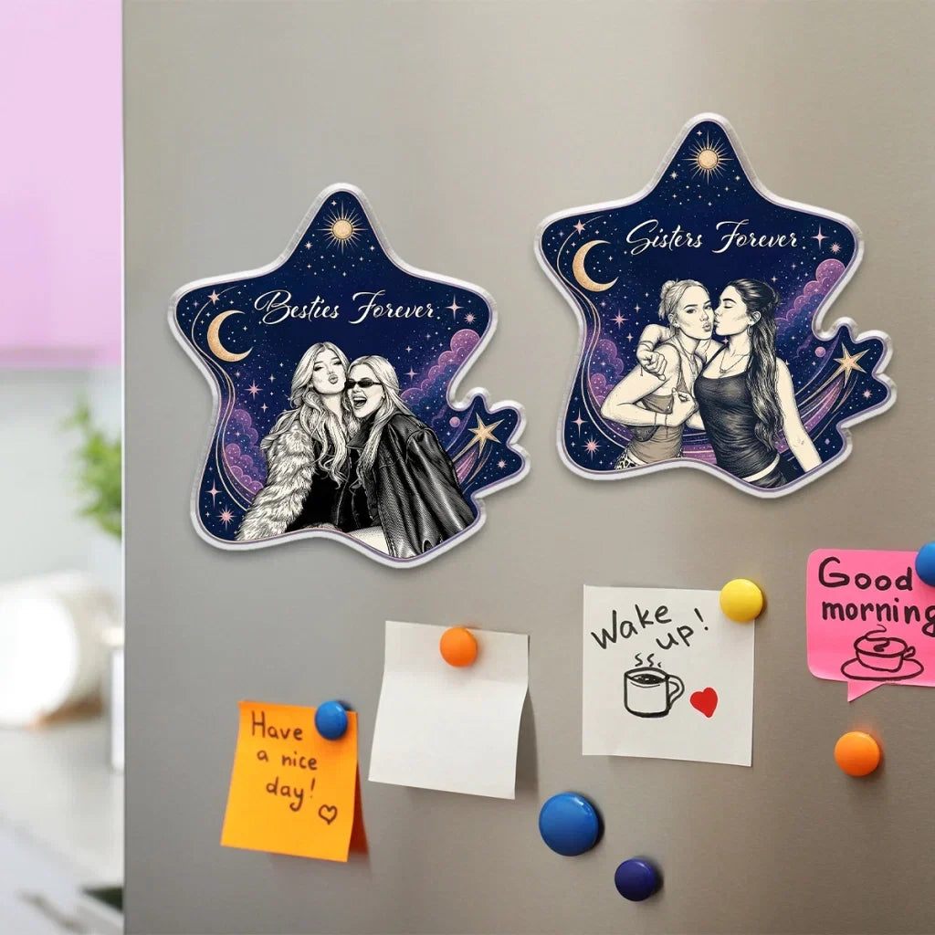 Personalized Acrylic Magnet Best Friend Gift for Sister