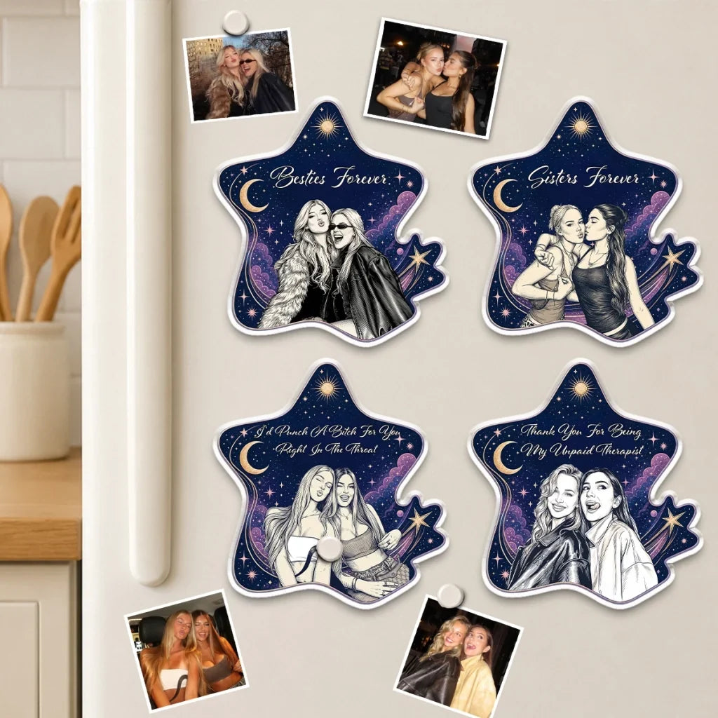 Personalized Acrylic Magnet Best Friend Gift for Sister