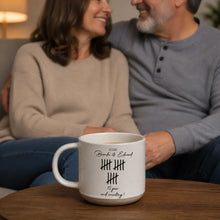 Load image into Gallery viewer, Personalized Ceramic Pottery Mug Tally Design Gift for Couples
