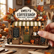 Load image into Gallery viewer, Personalized 2-Layer Wooden Plaque Coffee Shop Decor Gift for Family &amp; Friends
