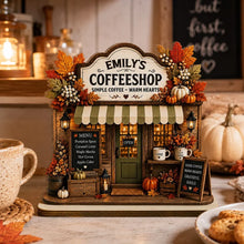 Load image into Gallery viewer, Personalized 2-Layer Wooden Plaque Coffee Shop Decor Gift for Family &amp; Friends
