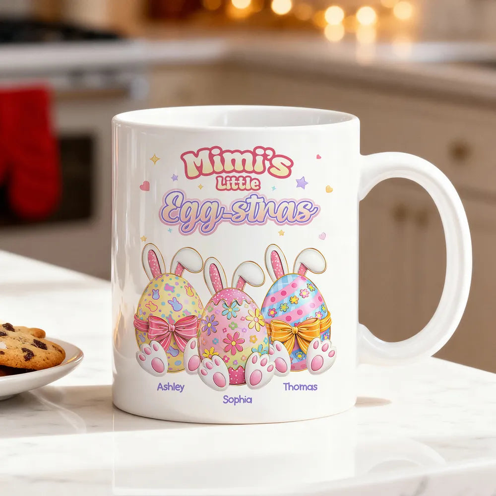 Personalized Easter Mug for Kids - Mimi's Little Egg-stras Gift Cup MagicInPrints