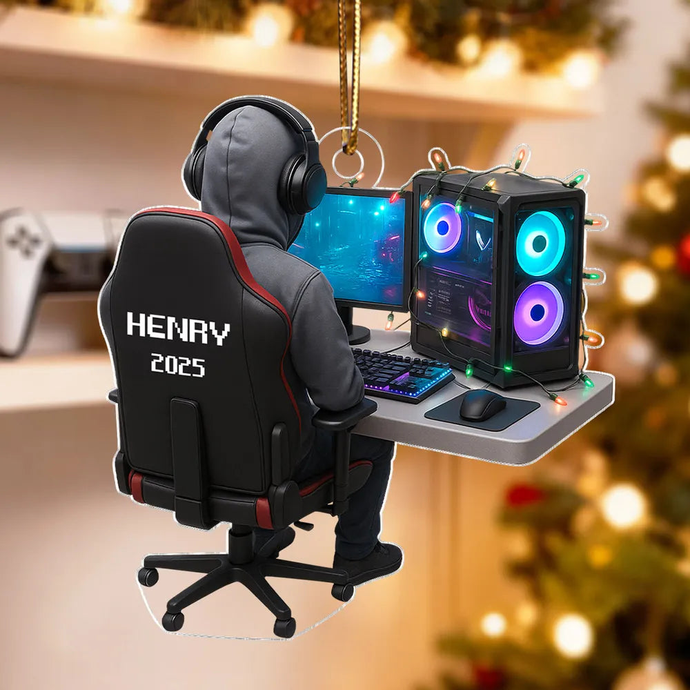 Personalized Gamer Christmas Ornament for Gamers - Holiday Gift Ornament MagicInPrints