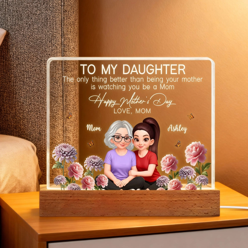Personalized Acrylic Plaque for Daughter - Heartfelt Mother's Day Gift Plaque MagicInPrints