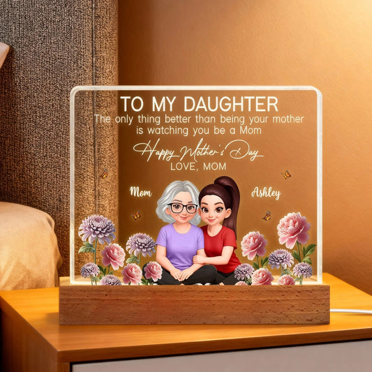 Personalized Acrylic Plaque for Daughter - Heartfelt Mother's Day Gift Plaque MagicInPrints