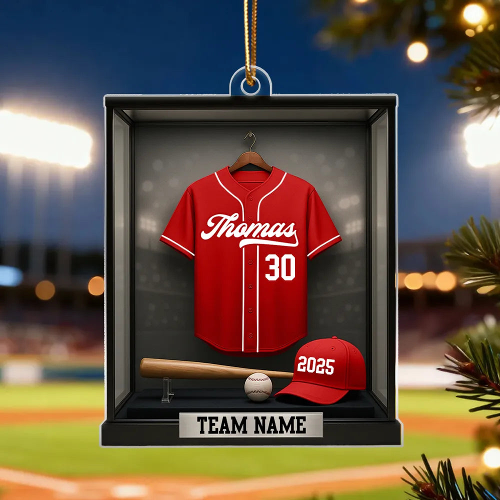 Custom Baseball Jersey Ornament for Sports Fans - Personalized Gift Ornament MagicInPrints