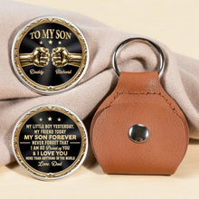 Load image into Gallery viewer, Personalized Pocket Hug Keychain Keepsake for Son Gift
