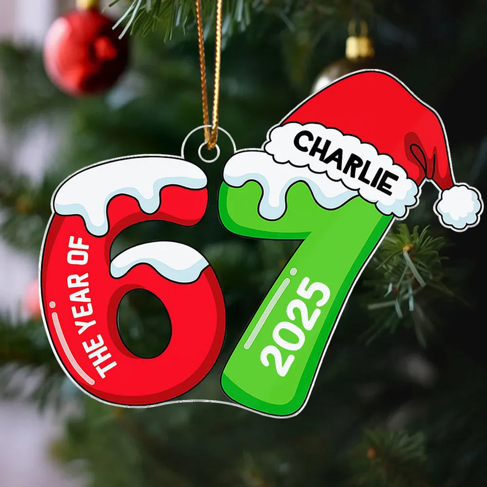 Personalized Gingerbread Ornament for Christmas - Custom Name and Year Ornament MagicInPrints