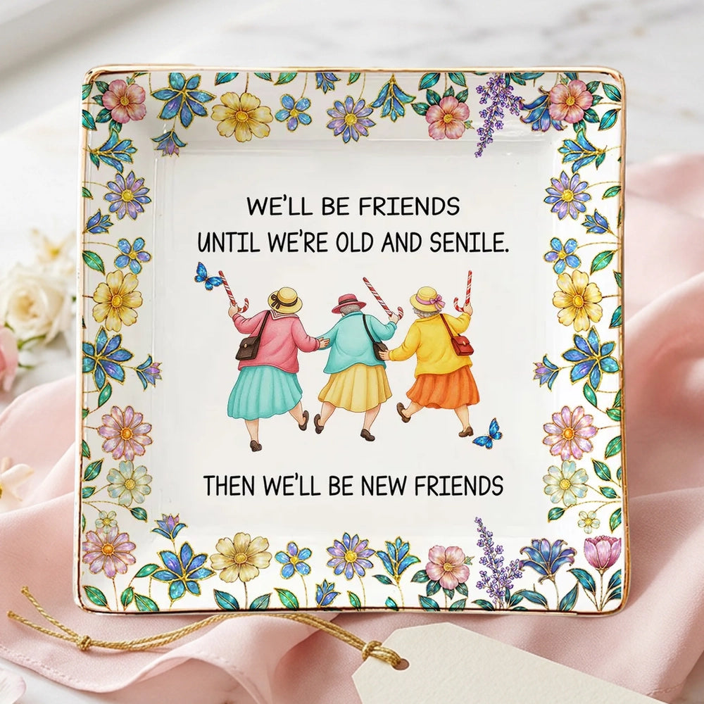 Personalized Friendship Decorative Plate for Women - Sentimental Gift for Friends Jewelry MagicInPrints