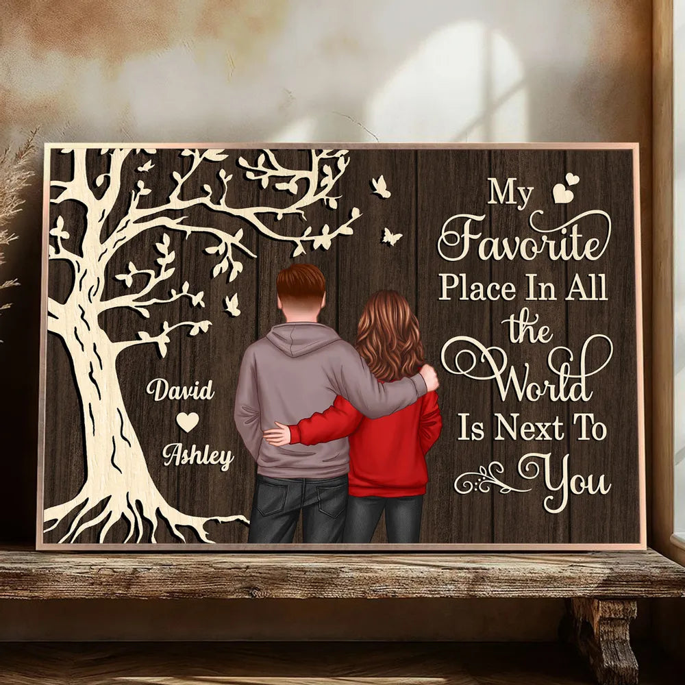 Personalized Couple Wall Art for Lovers - Sentimental Home Decor Gift Poster or Canvas MagicInPrints