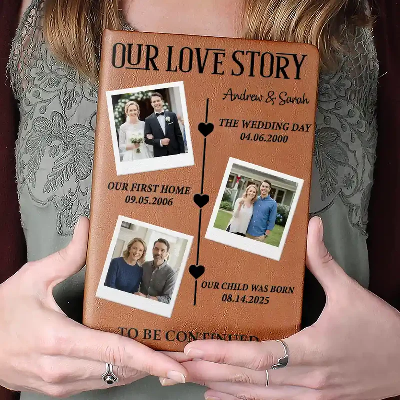 Personalized Love Story Photo Book for Couples - Romantic Keepsake Stationery MagicInPrints